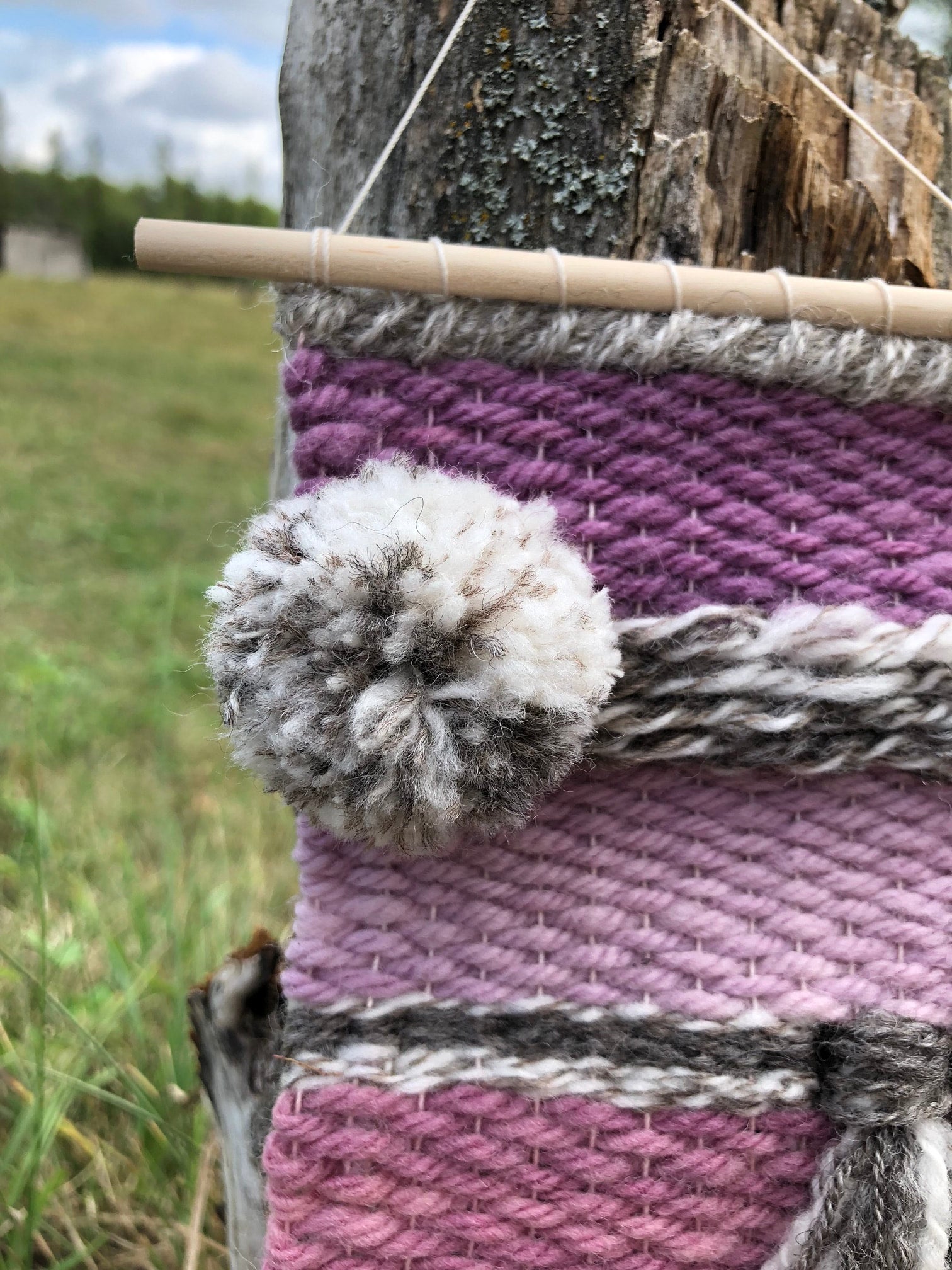 Intro to Tapestry Weaving With Locally Sourced Naturally Dyed Yarn Milled at Long Way Homestead